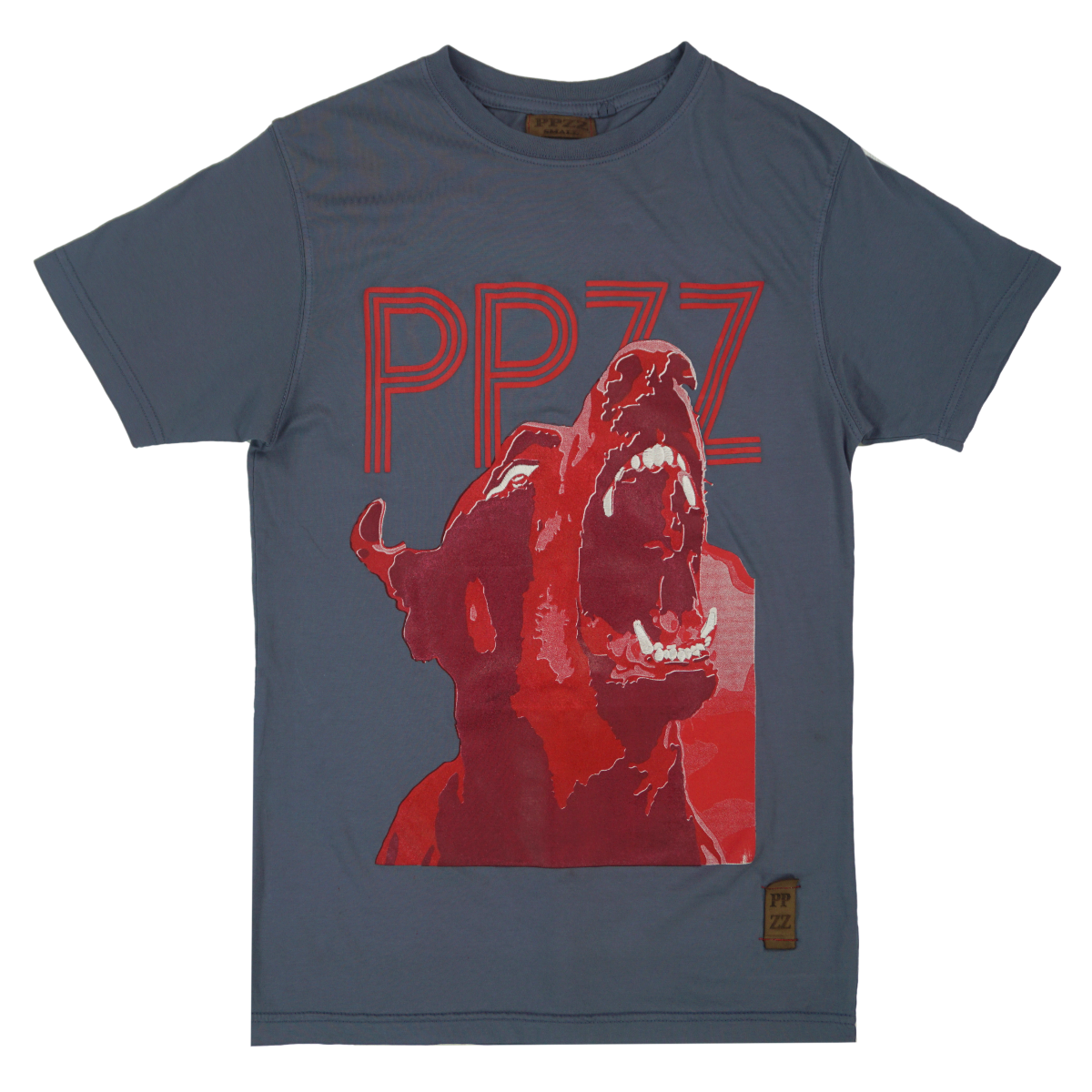 PPZZ Vicious K9 Garment Dyed Tee (Blue Horizon/Red) / D16