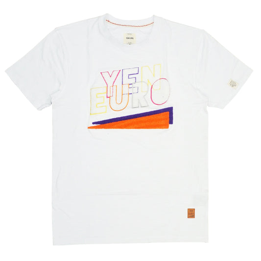 YE Chenille Stencil Tee (White) / B6