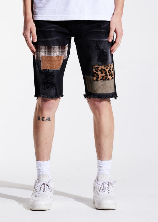 Onyx Patchwork Short (Black) /C6