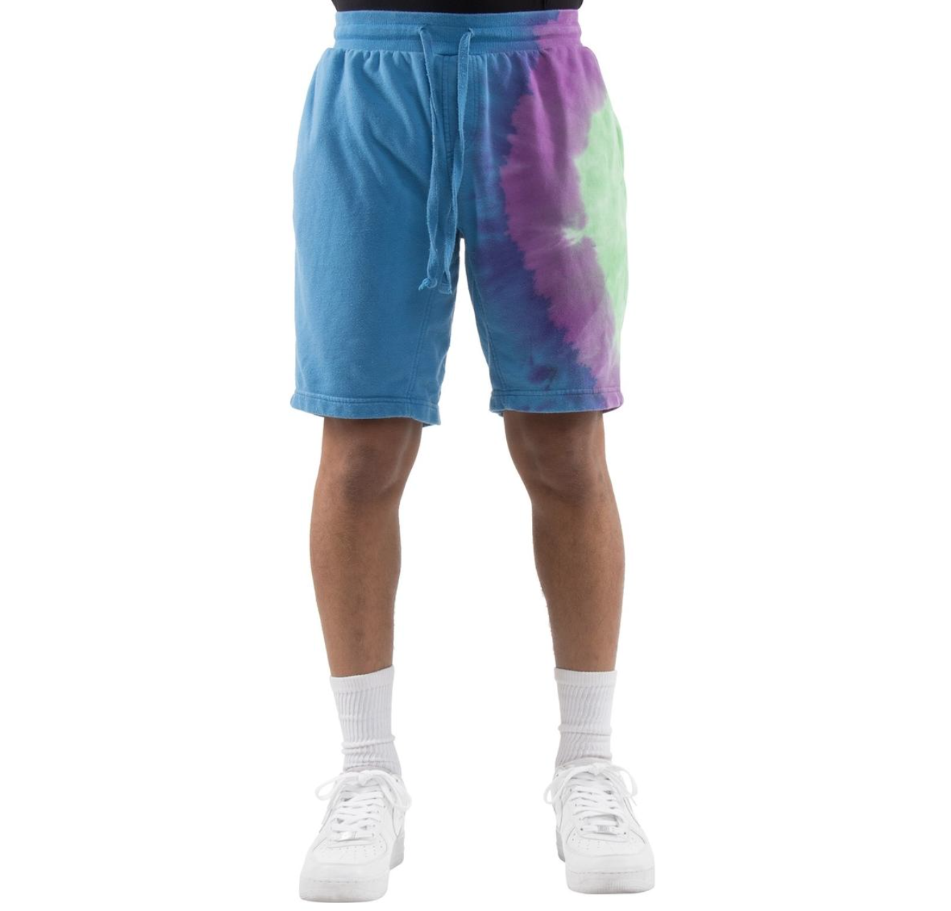 Tie-Dye Shorts (Blue/Grn/Prp) /D15