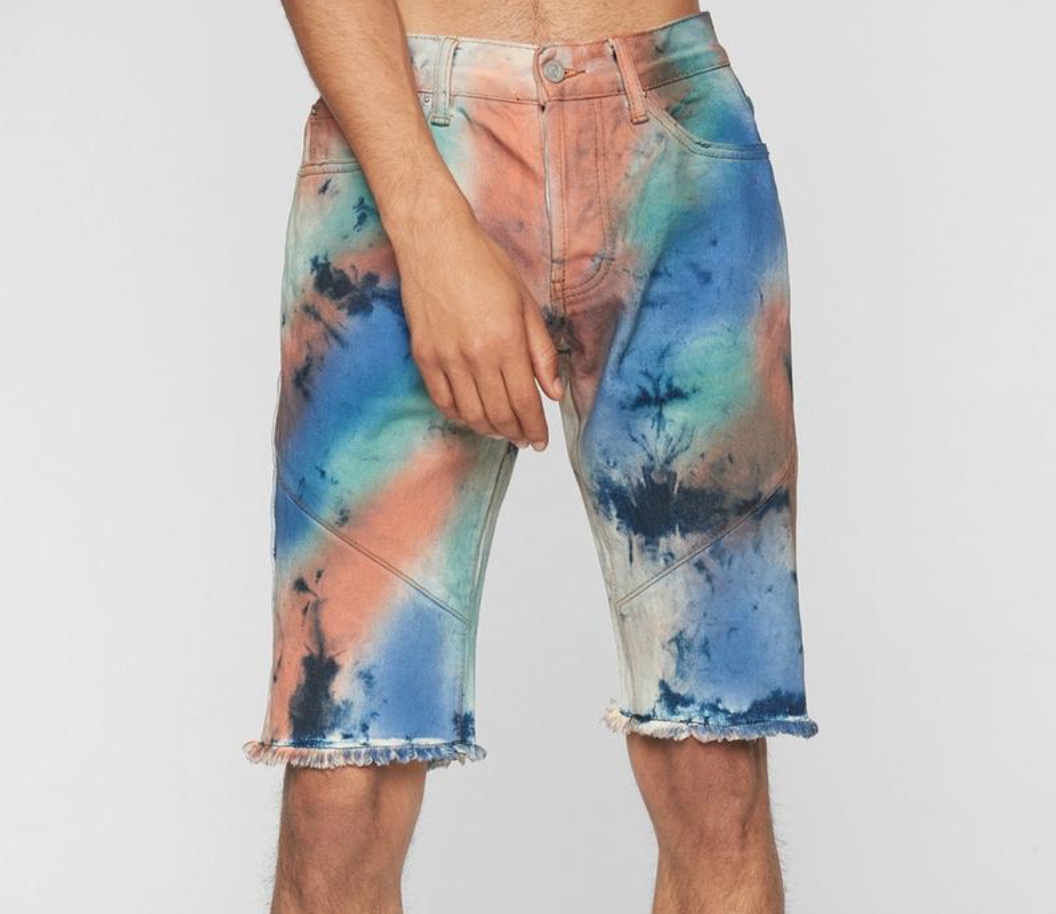 Diwali Denim Short (Tie-Dye) /D17