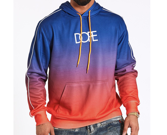 Retro Gradient Hoodie (Navy) /MD1