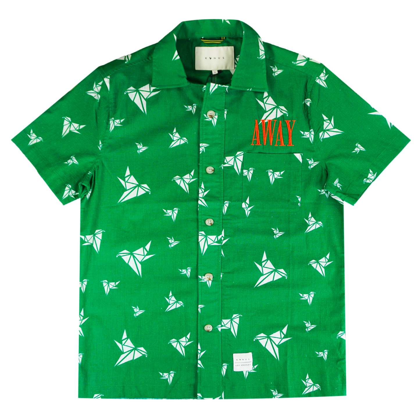 Deckard Oragami Button Up (Green) /D2