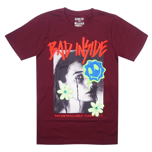 Bad Inside Tee (Burgundy) /B6