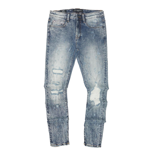 Ripped  Skinny Jeans (Blue) /C1